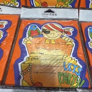 2/$20.  Pirate Invitations